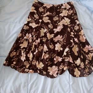Flowy floral skirt